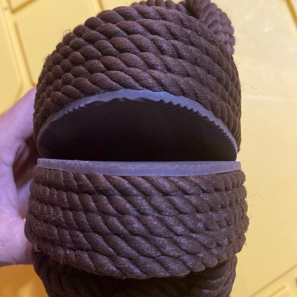 H&M Dark Brown Rope Slides size US 5 or EUR 36 (NWOT) - Picture 6 of 13
